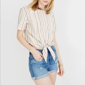 Madewell High-Rise Denim Shorts in Jordie Wash